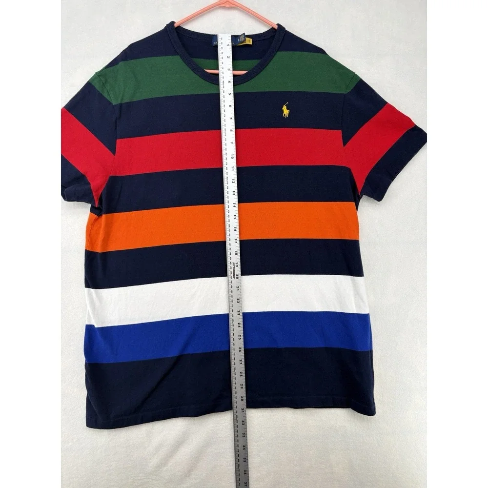 Polo Ralph Lauren Classic Fit Multicolored Striped Jersey Shirt Size XL